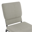 Flash Furniture Hercules Fabric Church Chair in Gray and Silvervein
