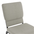 Flash Furniture Hercules Fabric Church Chair in Gray and Silvervein