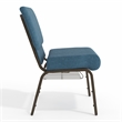 Flash Furniture Hercules Fabric Church Chair in Blue and Goldvein