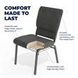 Flash Furniture Fabric Church Chair in Gray
