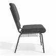 Flash Furniture Fabric Church Chair in Gray