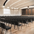 Flash Furniture Fabric Church Chair in Gray
