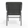 Flash Furniture Fabric Church Chair in Gray