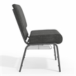 Flash Furniture Fabric Church Chair in Gray