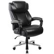 Flash Furniture Hercules Big and Tall Leather Office Swivel Chair In Black