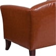 Flash Furniture Bonded Leather Loveseat In Brown