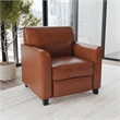 Flash Furniture Hercules Diplomat Leather Reception Chair in Cognac