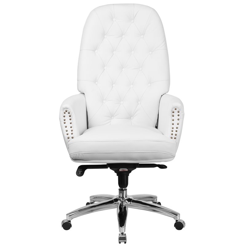 Flash Furniture High Back Traditional Office Chair in White