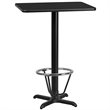 Flash Furniture 24X30 Laminate Table-X-Base In Natural