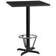 Flash Furniture 30Sq Laminate Table-X-Base In Natural