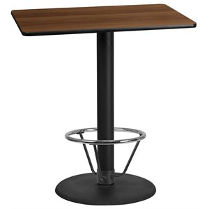 Flash Furniture 30&quot x 42&quot Laminate Top Pub Table in Walnut