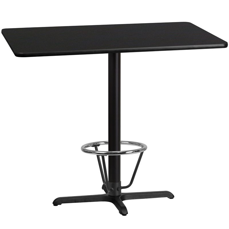 Flash Furniture 30X48 Laminate Table-X-Base In Black