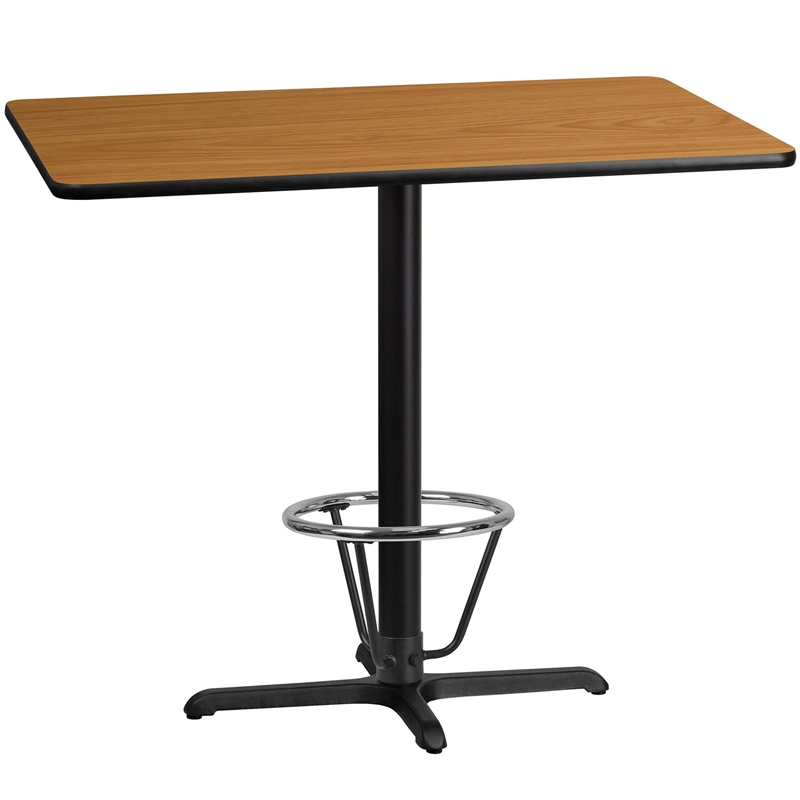 Flash Furniture 30X48 Laminate Table-X-Base In Natural