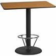 Flash Furniture 30X48 Laminate Table-Rd Base In Natural