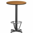 Flash Furniture 24Rd Laminate Table-X-Base In Natural