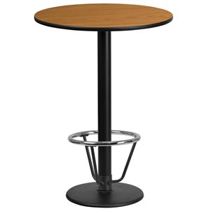 Flash Furniture 24Rd Laminate Table-Rd Base In Natural
