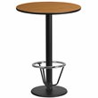 Flash Furniture 24Rd Laminate Table-Rd Base In Natural