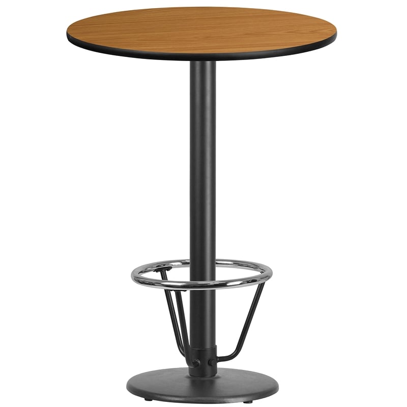 Flash Furniture 30Rd Laminate Table-Rd Base In Natural
