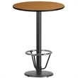 Flash Furniture 30Rd Laminate Table-Rd Base In Natural