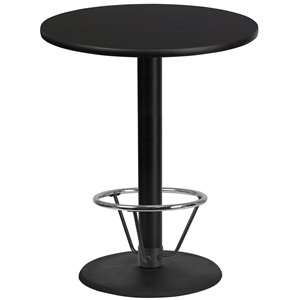 Flash Furniture 36Rd Laminate Table-Rd Base In Black