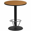 Flash Furniture 36Rd Laminate Table-Rd Base In Natural