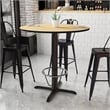 Flash Furniture 42Rd Laminate Table-X-Base In Natural