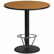Flash Furniture 42Rd Laminate Table-Rd Base In Natural