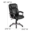 Flash Furniture Mid-Back Executive Chair in Black