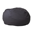 Flash Furniture Oversized Bean Bag Chair in Gray