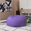 Flash Furniture Oversized Bean Bag Chair in Purple