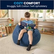 Flash Furniture Small Bean Bag Chair in Denim