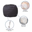 Flash Furniture Small Bean Bag Chair in Gray