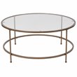 Flash Furniture Round Glass Top Coffee Table