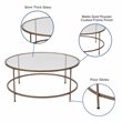 Flash Furniture Round Glass Top Coffee Table