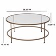 Flash Furniture Round Glass Top Coffee Table