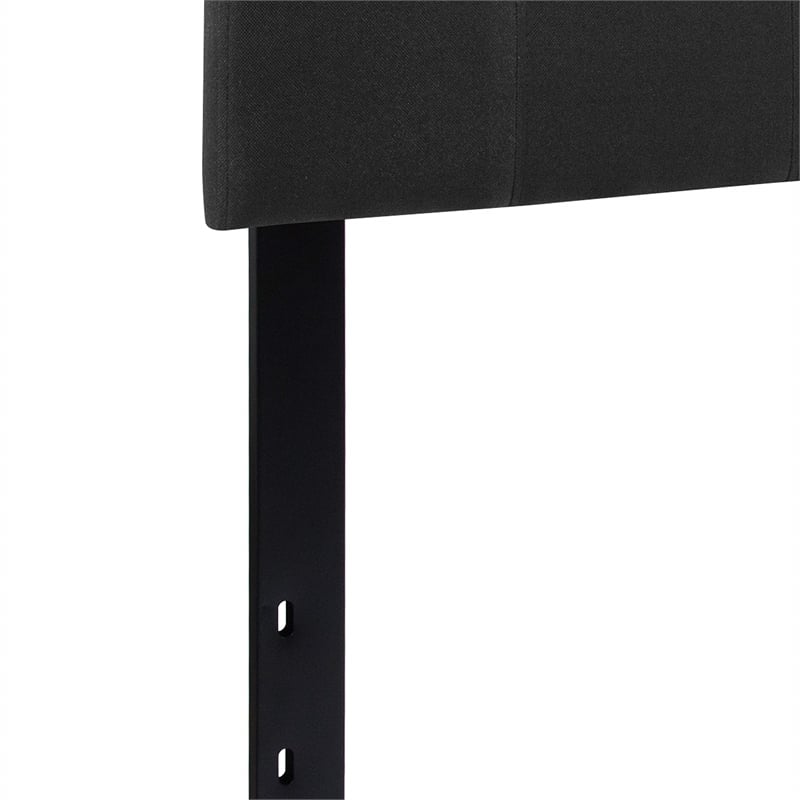 Flash Furniture Bedford Queen Fabric Panel Headboard in Black
