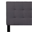 Flash Furniture Bedford Queen Fabric Panel Headboard in Dark Gray