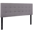 Flash Furniture Bedford Queen Fabric Panel Headboard in Light Gray