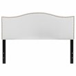 Flash Furniture Lexington Upholstered Queen Panel Headboard in White