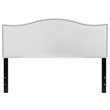 Flash Furniture Lexington Upholstered Queen Panel Headboard in White