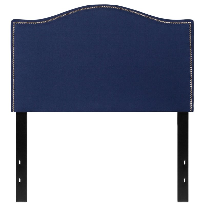 Flash Furniture Lexington Upholstered Twin Panel Headboard in Navy