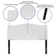 Flash Furniture Cambridge Tufted Full Panel Headboard in White
