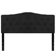 Flash Furniture Cambridge Tufted Queen Panel Headboard in Black