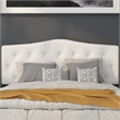 Flash Furniture Cambridge Tufted Queen Panel Headboard in White