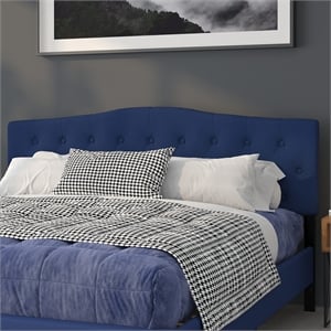 Flash Furniture Cambridge Tufted King Panel Headboard in Navy