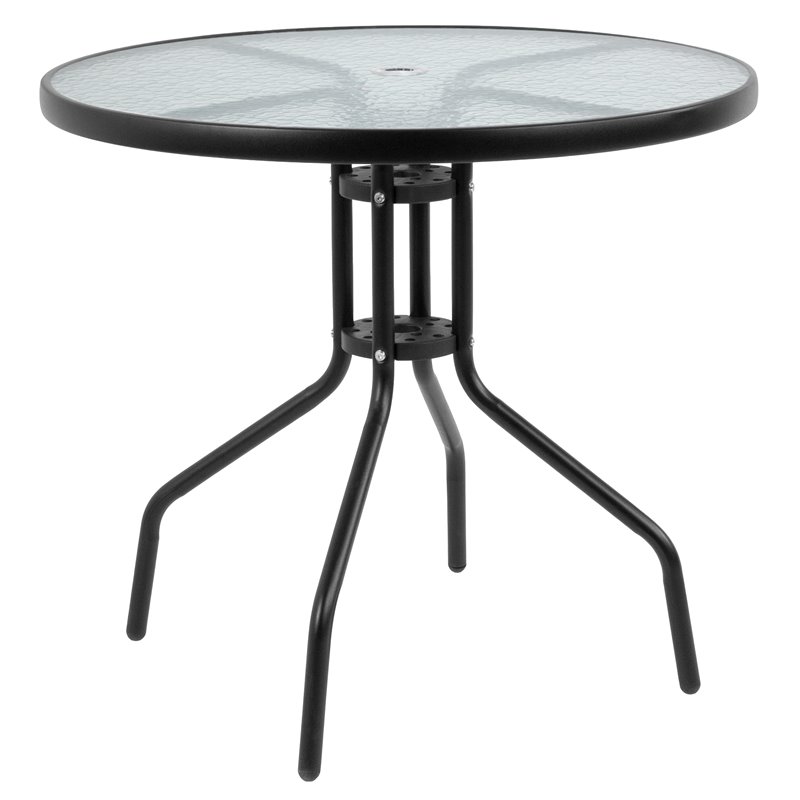 Flash Furniture Nantucket 6 Piece Patio Dining Set with Umbrella