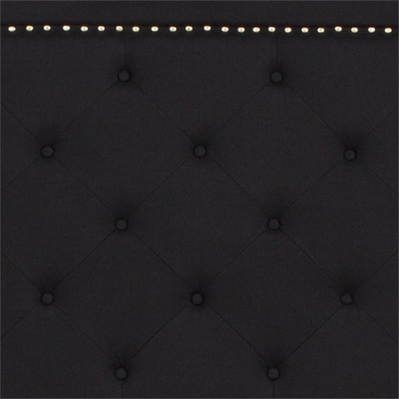 Flash Furniture Brighton Tufted King Platform Bed in Black