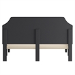 Flash Furniture Brighton Tufted King Platform Bed in Dark Gray