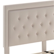 Flash Furniture Roxbury Tufted King Platform Bed in Beige