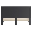 Flash Furniture Roxbury Tufted King Platform Bed in Dark Gray